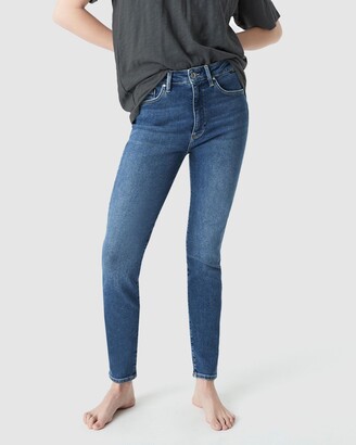 Mavi Jeans Women's Blue High-Waisted - Scarlett Skinny Jeans - Size 26 at The Iconic