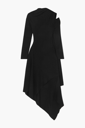 Monse Asymmetric Cutout Merino Wool Dress