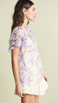 Thumbnail for your product : Zimmermann Corsage Flutter Top