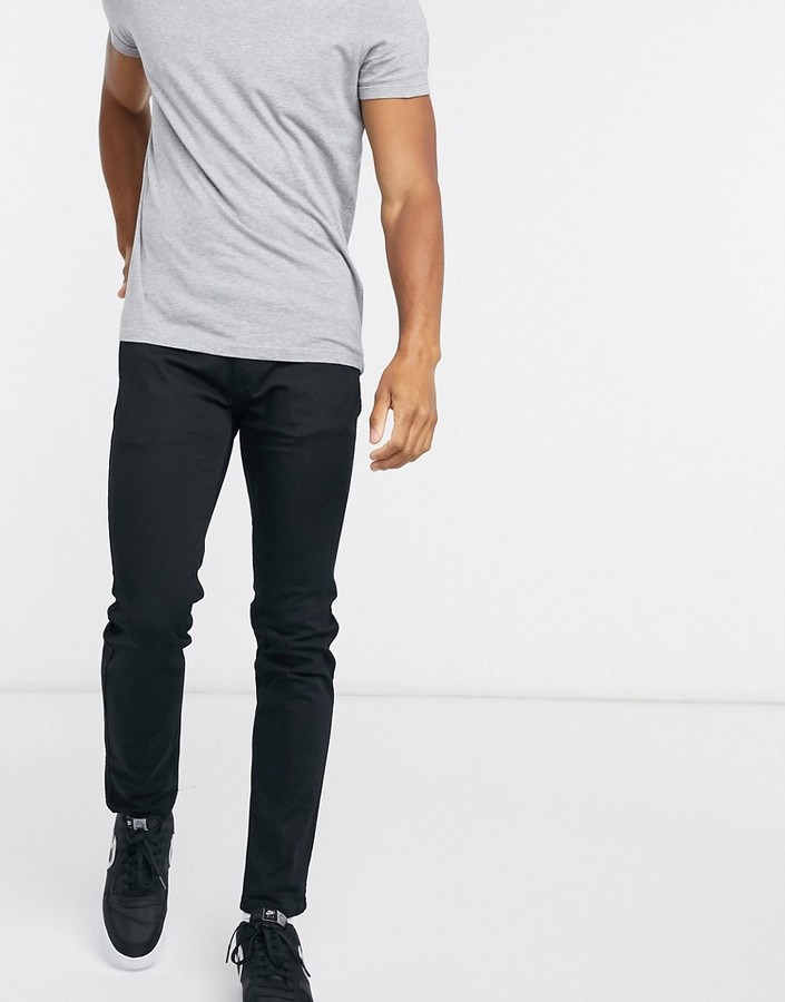 HUGO BOSS 734 skinny fit jeans in black - ShopStyle