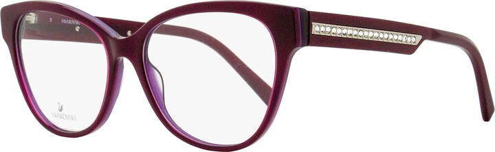 Swarovski Women's Crystal Row Eyeglasses SK5392 081 Violet 55mm