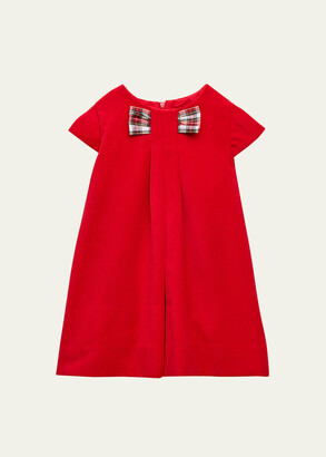 JESURUM Baby Lace-Collar Velvet Dress - Red