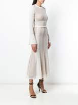 Thumbnail for your product : Alexander McQueen long-sleeved backless mesh dress