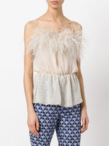 Thumbnail for your product : Prada feather trim tank