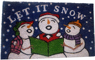 Asstd National Brand Let it Snow Rectangular Doormat
