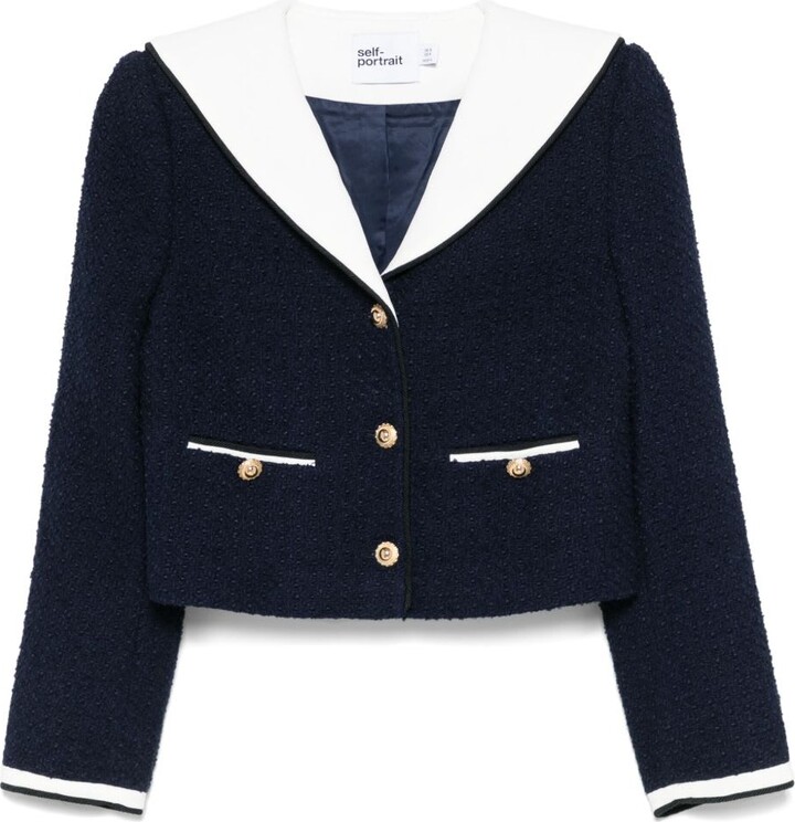 Self-Portrait Boucl Short Jacket