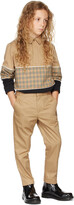 Thumbnail for your product : Burberry Kids Beige & Black Check Gerry Polo