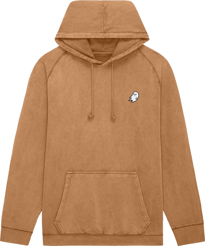 Dalix Ghost Mens Mineral Washed Hoodie
