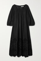 Thumbnail for your product : Tibi Broderie Anglaise Taffeta Midi Dress