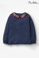 Thumbnail for your product : Next Girls Boden Navy Detailed Collar Top