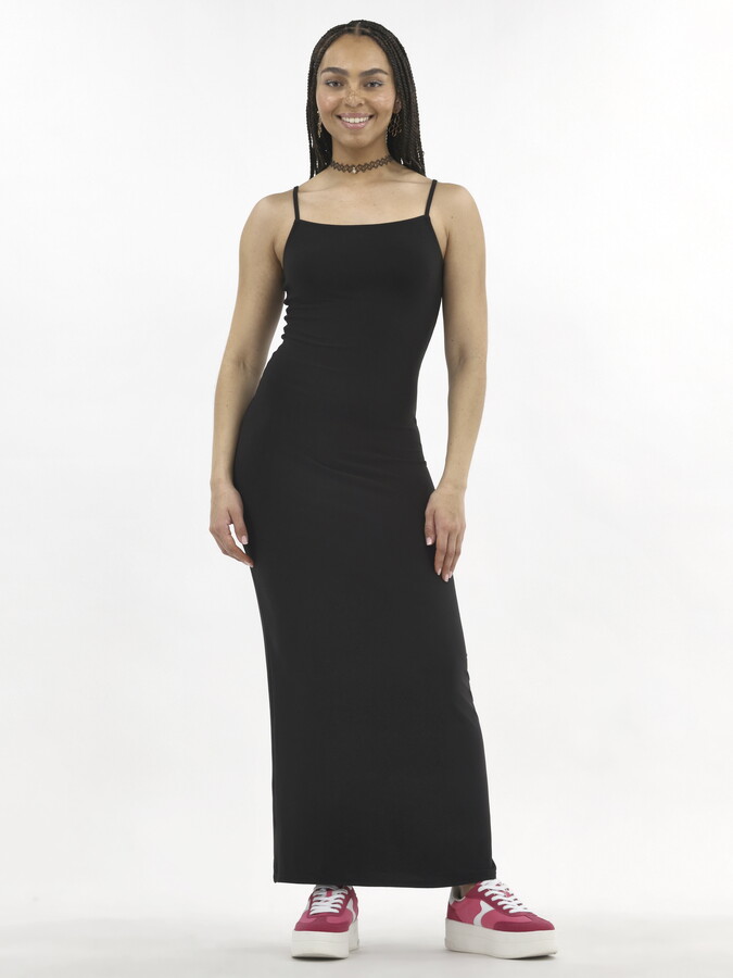 No Boundaries Square Neck Maxi Dress, Women’s