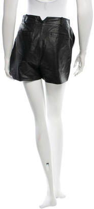 Elizabeth and James High-Rise Leather Shorts
