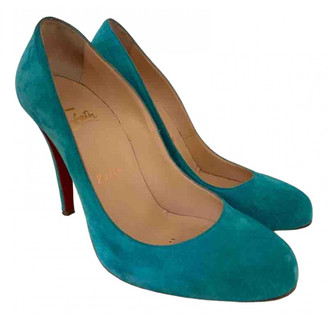 turquoise louboutin heels