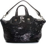 Thumbnail for your product : Givenchy Black Sequin & Leather Nightingale Sequin Satchel