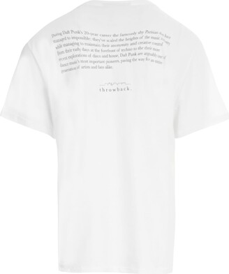 Throwback. White Cotton T-shirt