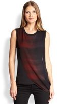 Thumbnail for your product : Elie Tahari Mixed-Media Jessica Top
