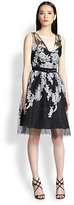 Thumbnail for your product : Teri Jon Embroidered Tulle Dress