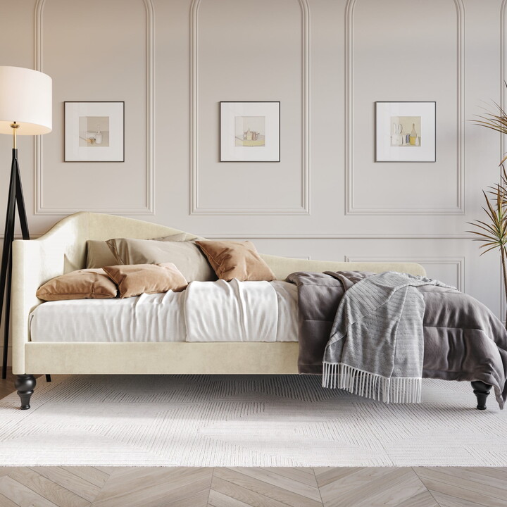 Home Design Ozark Upholstered Daybed, Beige