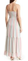 Thumbnail for your product : Angie Stripe Peekaboo Tiered Maxi Dress