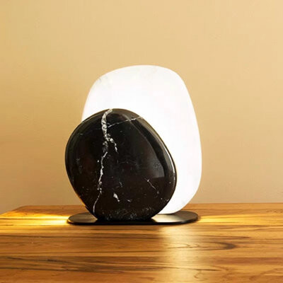 Orren Ellis Eclipse Marble Table Lamp - 35Cm (13.77\