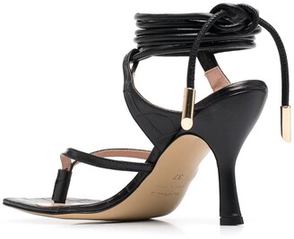 Gia Couture Tie-Fastening Ankle Strap Sandals