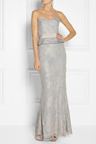 Thumbnail for your product : Notte by Marchesa 3135 Notte by Marchesa Lace peplum gown