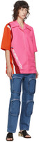 Thumbnail for your product : pushBUTTON Pink & Orange Logo Short Sleeve Shirt