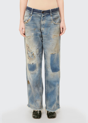 boyfriend jeans with patches