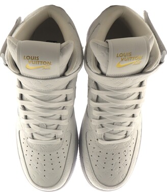 Louis Vuitton x Nike Air Force 1 Monogram Embossed Black Shoes Sneaker -  Praise To Heaven