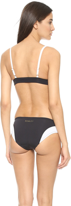 Cynthia Rowley Colorblock Triangle Bikini Top