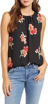 Thumbnail for your product : Loveappella Pleat Neck Tank Top