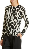 Thumbnail for your product : HUGO BOSS Fariday Abstract Print Wool Crewneck Sweater