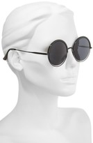 Thumbnail for your product : A. J. Morgan Women's A.j. Morgan Pancakes 52Mm Gradient Lens Round Sunglasses - White