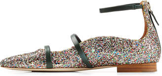 Malone Souliers STYLEBOP.com Exclusive - Glitter Ballerinas with Leather