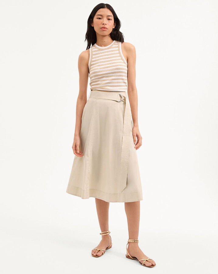 Facia A-Line Midi Skirt