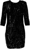 Thumbnail for your product : boohoo Boutique Sequin Power Shoulder Dress