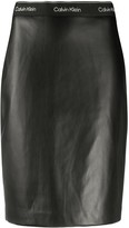 Thumbnail for your product : Calvin Klein Faux-Leather Pencil Skirt