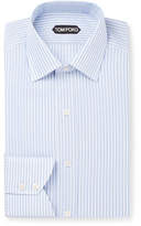 Thumbnail for your product : Tom Ford Slim-Fit Striped Textured-Cotton Shirt