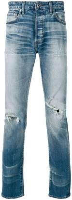 Levi's ripped slim-fit jeans