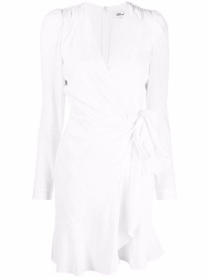 Long White Wrap Dress | Shop the world ...