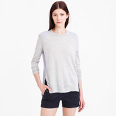 Thumbnail for your product : J.Crew Mixed-media sweater in heather dusk