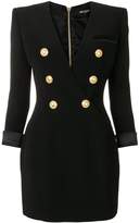 Balmain button embellished fitted dress