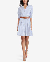 Thumbnail for your product : Polo Ralph Lauren Pleated Striped Shirtdress
