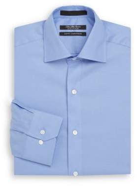 Saks Fifth Avenue Slim-Fit Solid Cotton Dress Shirt