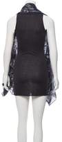 Thumbnail for your product : AllSaints Printed Drape-Accented Dress