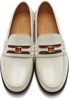 Thumbnail for your product : Gucci Off-White Interlocking G Loafers