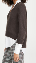 Thumbnail for your product : Brochu Walker Alum V Neck Layered Looker Sweater