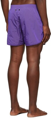 TRUE TRIBE Purple Wild Steve Swim Shorts