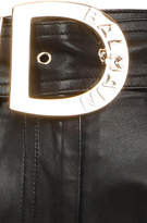 Thumbnail for your product : Balmain High-Rise Belted Leather Shorts
