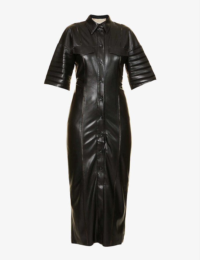Faux Leather Panel Dress | Shop the world's largest collection of 